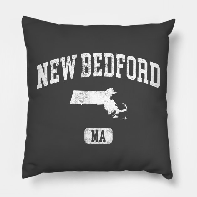 New Bedford Massachusetts vintage Pillow by hardy 