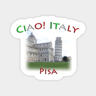 Ciao! Italy Leaning tower of Pisa Magnet