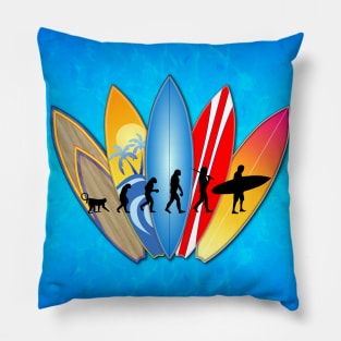 Surfing Evolution Pillow