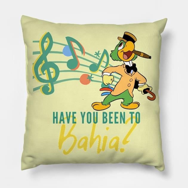 Have You Been to Bahia? Pillow by Amores Patos 