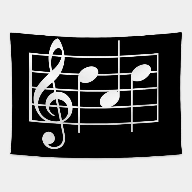 Musical Notes "Dad" Tapestry by Pinkazoid