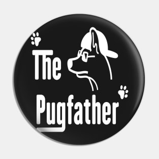 The Pugfather doglovers  dogfather Pin