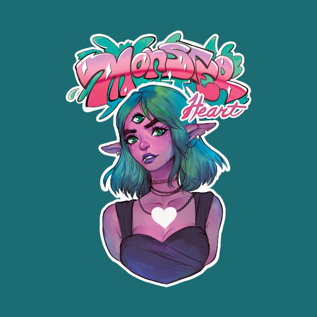 Monster Heart by AmberHarrisArt