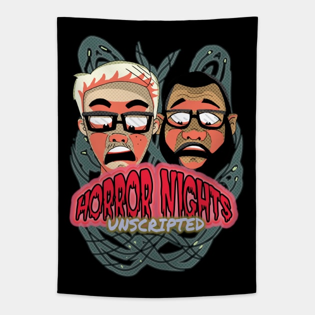 HHN UPDATES X HORROR NIGHTS UNSCRIPTED COLLAB Tapestry by HHN UPDATES