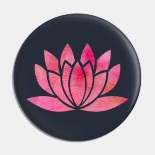 Flower of Life pink Pin