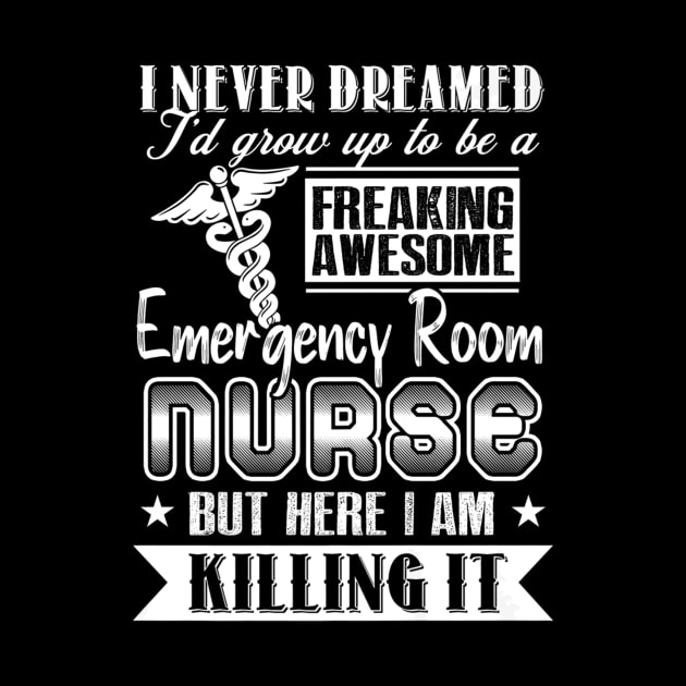 Awesome Emergency Room Nurse For Nursing Week by Stick Figure103