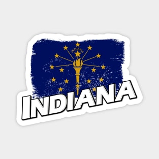 Indiana flag Magnet