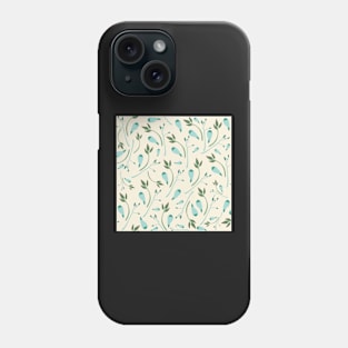 Botanical Flower Buds Pattern Phone Case