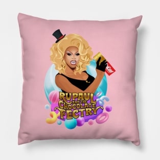 Mother Ru and the Chocolate Fectry from Drag Race Pillow