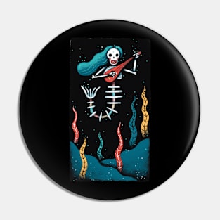 mermaid skull plays music Pin