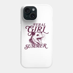 Raccoon Feral Girl Summer Tank Phone Case
