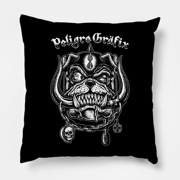 Peligro Graphics, Motörhead, Pillow by PeligroGraphics