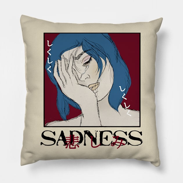 sadness Pillow by kiboland