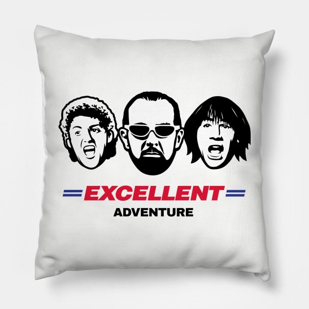 Excellent Adventure Pillow by Stationjack