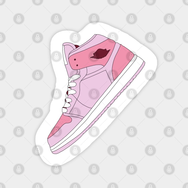 Pink sneaker Magnet by morgananjos
