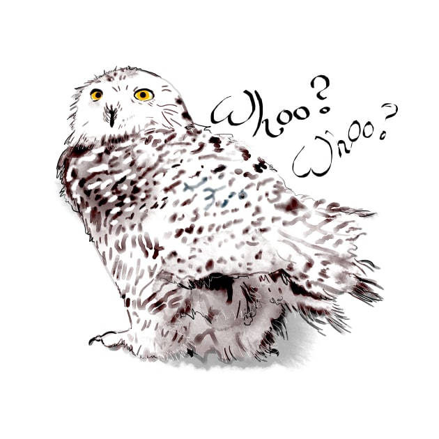 Snowy owl by michdevilish