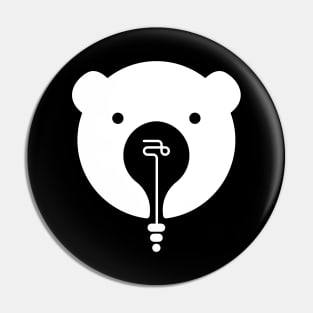 bear-shaped white light rays Pin