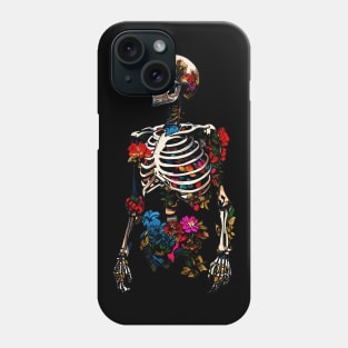 Floral Skeleton Phone Case