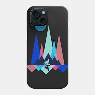 Mountain Polygon Wolf Phone Case