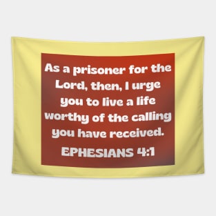 Bible Verse Ephesians 4:1 Tapestry