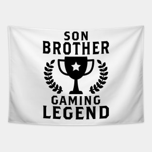 Son Brother Gaming Legend Gamer Gifts For Teen Boys Gaming Tapestry