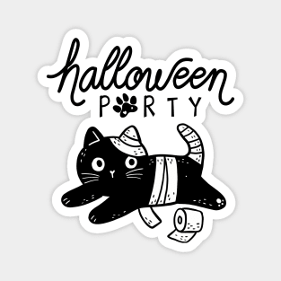 Cute Halloween Party Cat Magnet