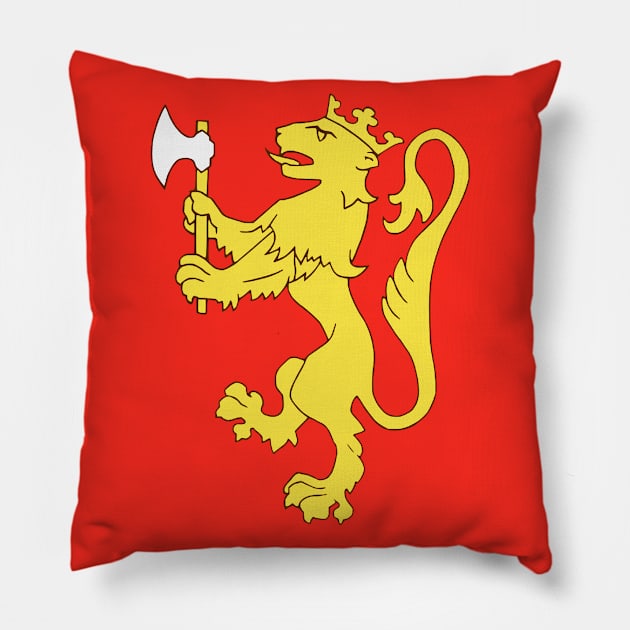 Standard of the King (Norway) Pillow by Wickedcartoons