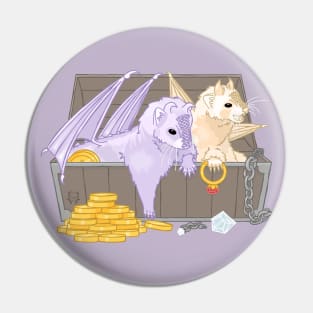 Drius & Solu the Dragon Ferrets Pin