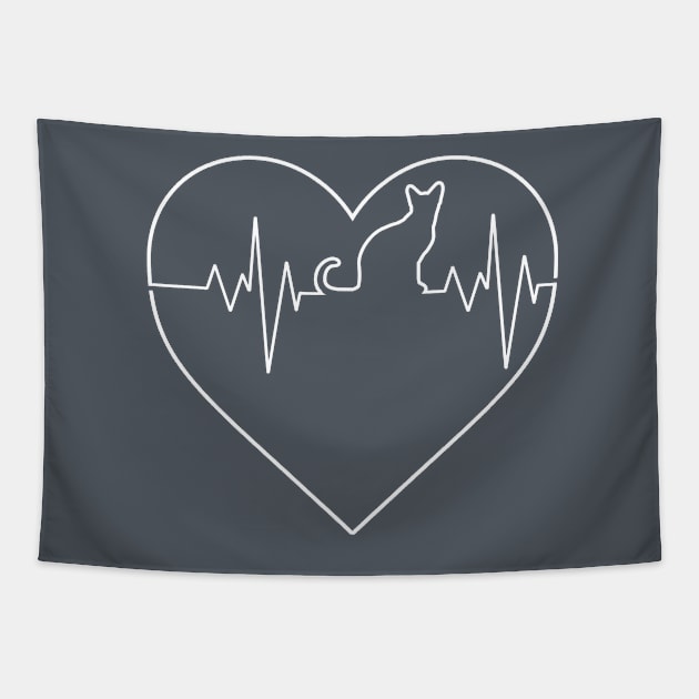 My Heartbeat Tapestry by NinthStreetShirts