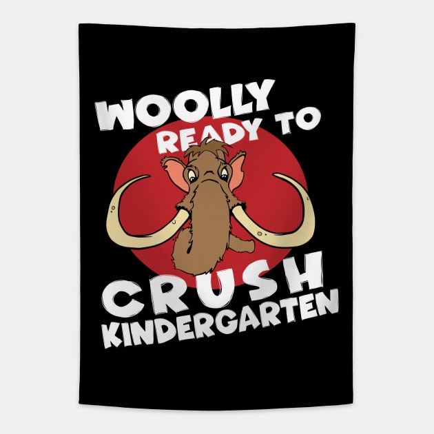 Wooly Ready to Crush Kindergarten Back to School Tapestry by Huhnerdieb Apparel
