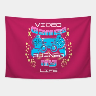 video games ruined my life Tapestry