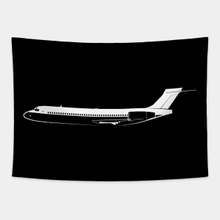 Boeing 717-200 Silhouette Tapestry