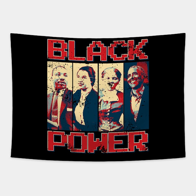 Black Power Tapestry by pepesankosong