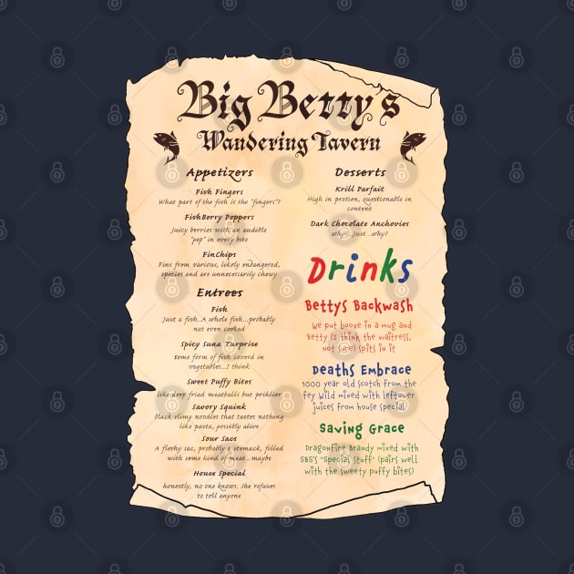 Big Betty's Menu by AoD