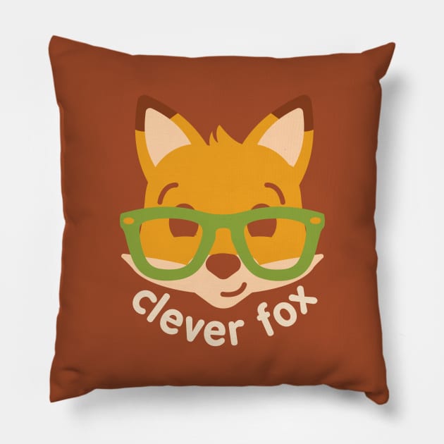 Clever Fox Pillow by zacrizy