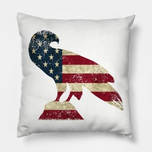 American Flag Eagle Pillow