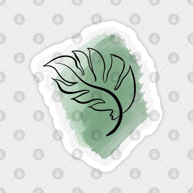watercolour leaf Magnet by Gumdrop