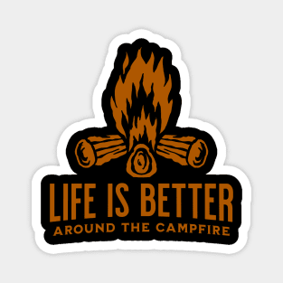 Outdoors Campfire - Life is Good Magnet