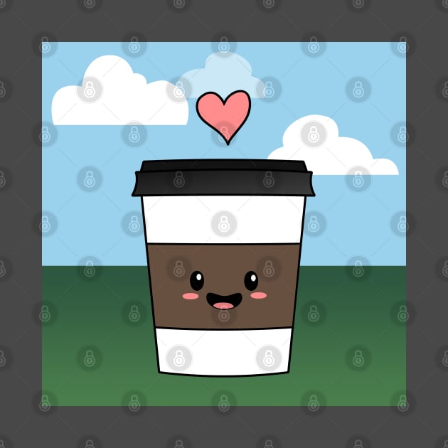 Happy little coffee by MoggyCatDesigns