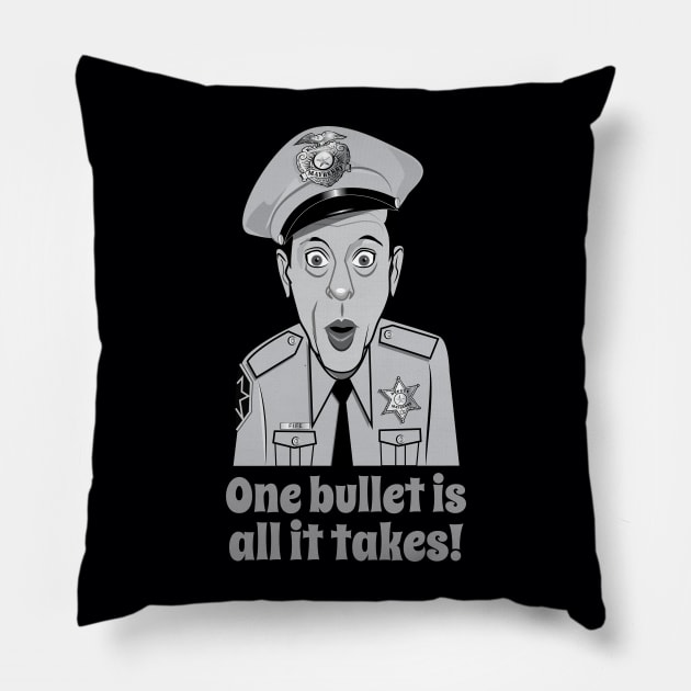 Barney in Mayberry Pillow by chrayk57