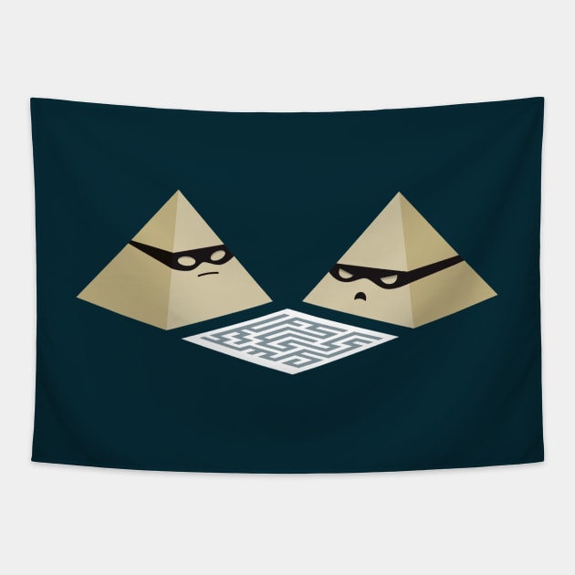 Pyramid Scheme Tapestry by slugbunny