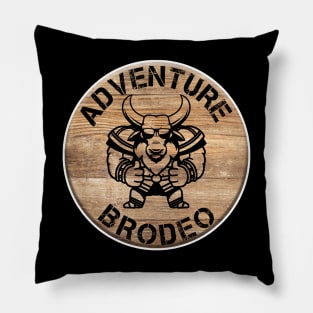 Adventure Brodeo Shield Pillow