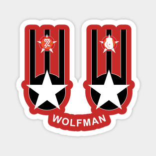 27 Red Wolfman Shirt Magnet