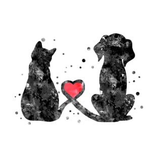 Cat and dog T-Shirt