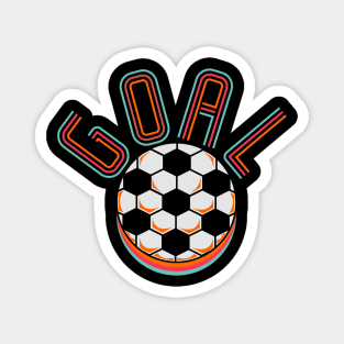 kids love soccer, retro style Magnet