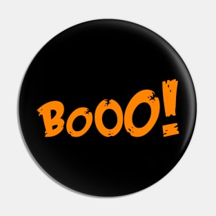 Booo - Funny Halloween Minimalistic Sarcastic Ghost Costume Pin