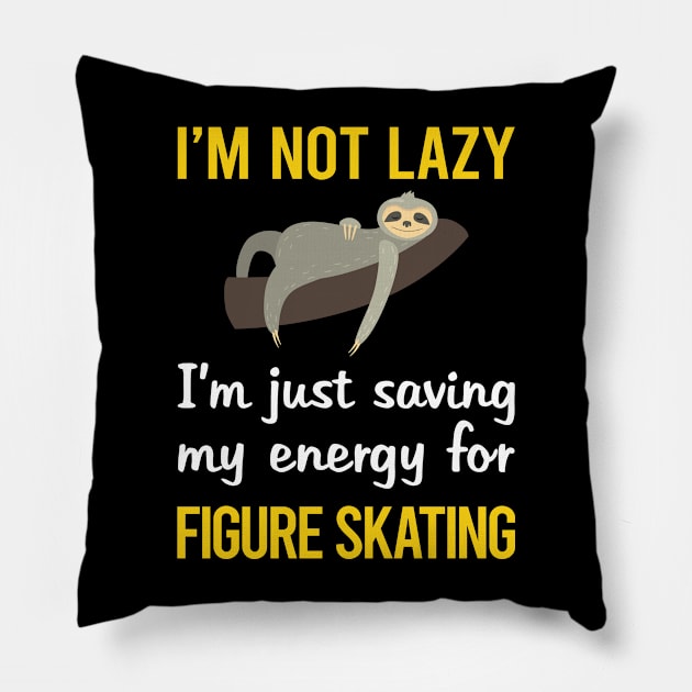 Funny Lazy Figure Skating Pillow by blakelan128