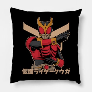 masked rider kuuga vintage fanart Pillow