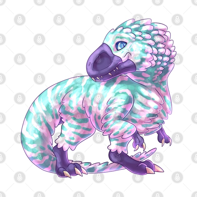 Pastel Tyrannosaurus by cometkins