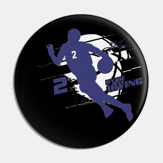 Kyrie Irving Dallas Silhouette Pin by danlintonpro